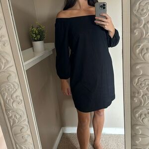 White House, black market black off the shoulder midi dress
